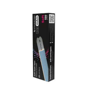 Пили за еднократна употреба papmAm, права основа (мека основа) EXCLUSIVE 20 150 grit (25 pcs)