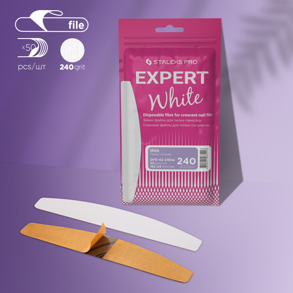Сменяеми абразиви за основа полумесец EXPERT 42 180 grit (50 pcs)-бели
