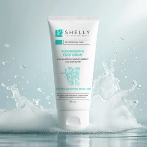 Регенериращ крем за стъпала с алантоин, екстракт от бамбук и масло от ший, Shelly