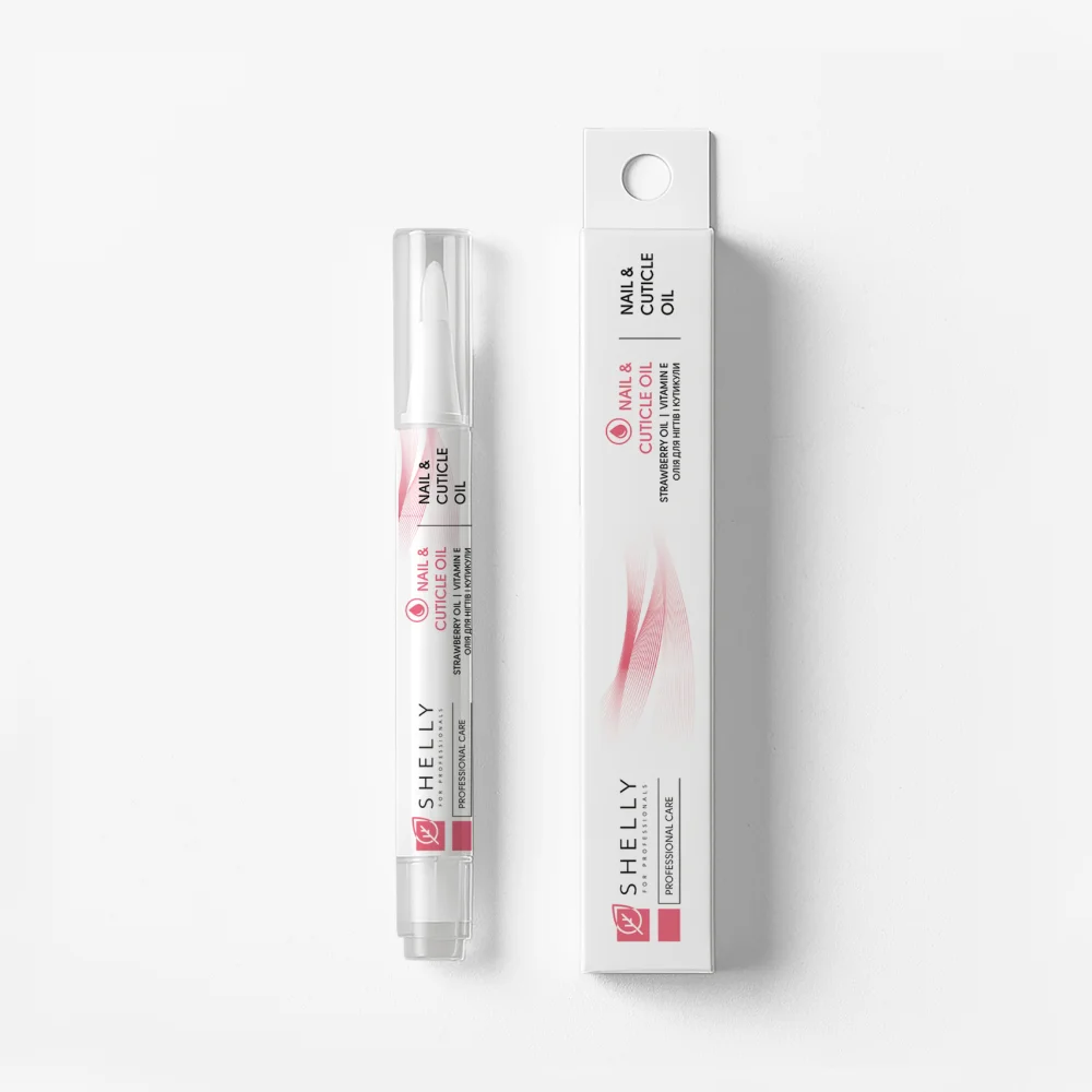 Масло за нокти и кожички с екстракт от ягода и витамин Е Shelly 3 мл