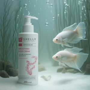 Омекотяващ крем за крака с урея, екстракт от водорасли и арганово масло Shelly 250 мл