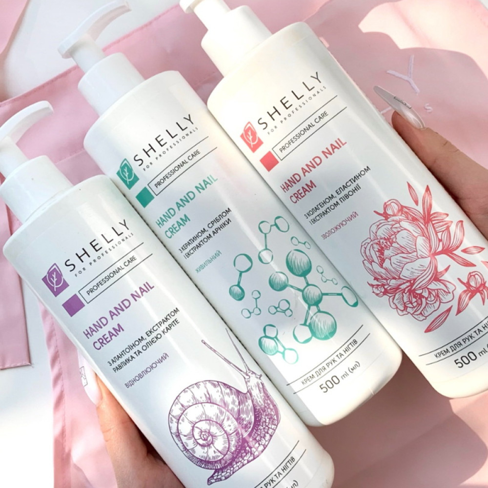 Крем за ръце и нокти с алантоин, екстракт от охлюви и масло от ший Shelly 500 мл - Image 8