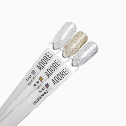 ADORE FLASHLIGHT TOP 8ml №02 - зларни частици - Image 2