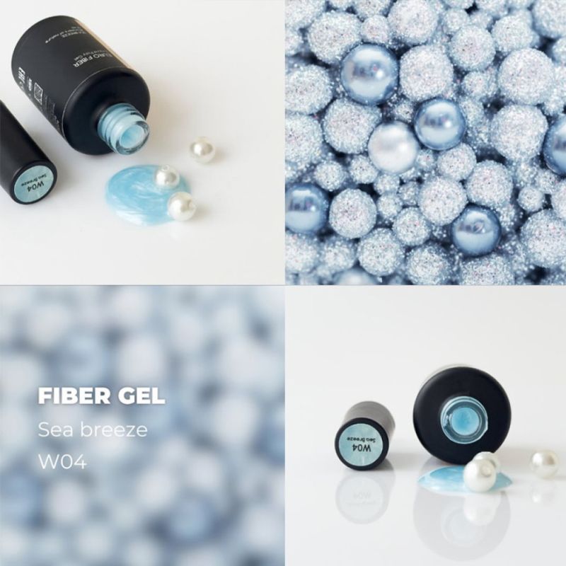 Molekula Euro Fiber Gel моделиращ гел - sea breeze-W4-12мл - Image 3