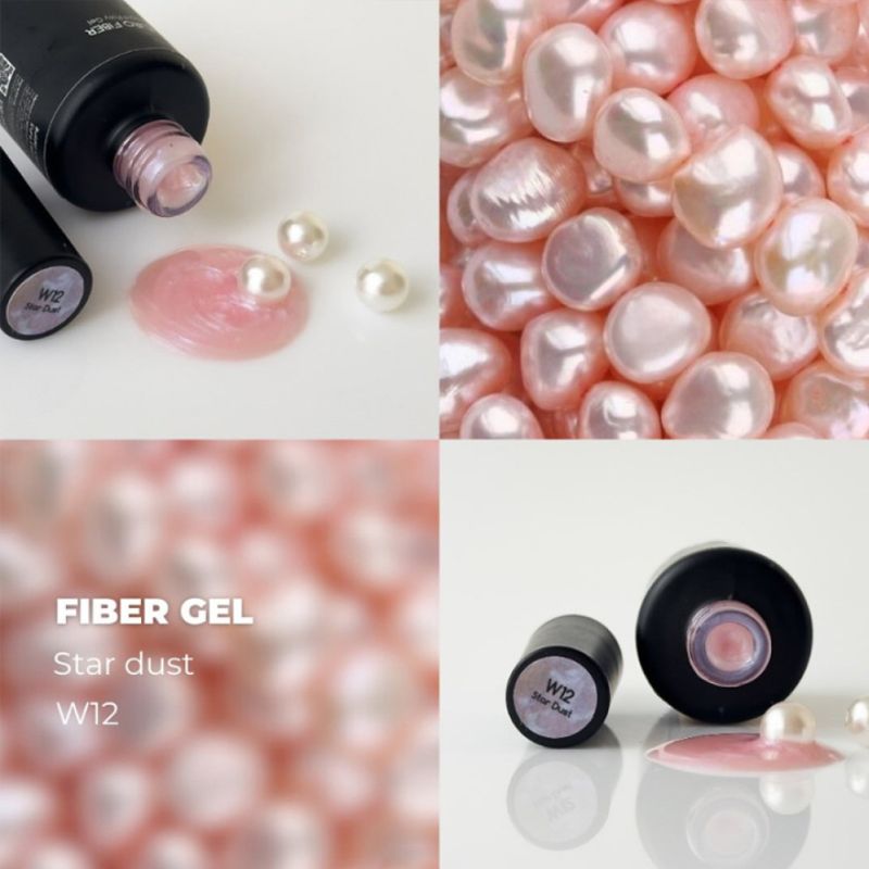 Molekula Euro Fiber Gel моделиращ гел - star dust- W12 -12мл - Image 3