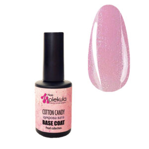 Molekula Base Coat Pearl перлена база- Cotton Candy 12мл