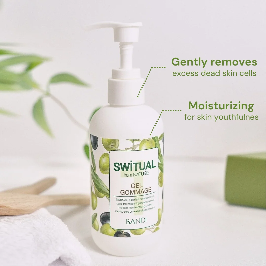 BANDI SWITUAL GEL GOMMAGE (500ml) - Гел скраб за спа маникюр