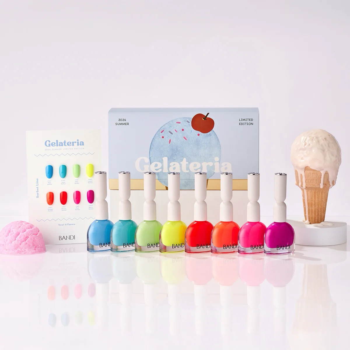 BANDI Sorbet Line-Обикновен лак- F414t Blue Sorbet-10мл - Image 2