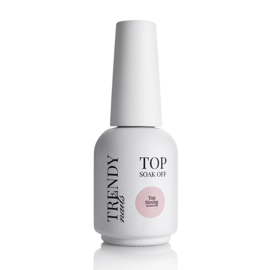 Trendy Nails Top Strong - Топ лак безлепкав-Супер блясък- 10мл