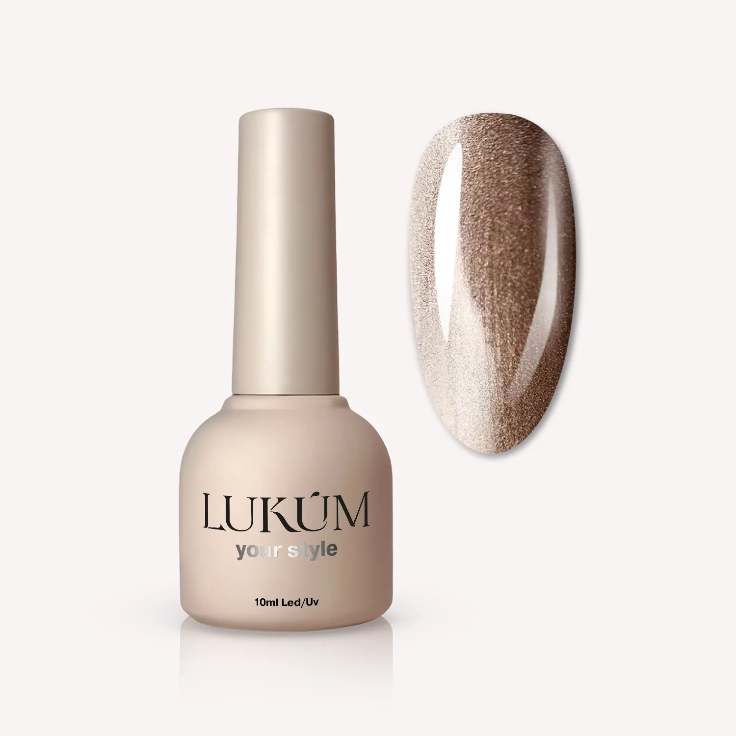 ФИНАЛНА РАЗПРОДАЖБА Lukum Гел лак Satin Cat 02-котешко око 10 мл