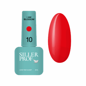 Siller Blossom 10 - червен гел лак 8 мл