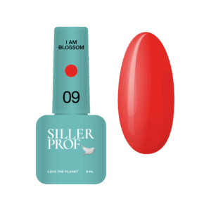 Siller Blossom 09 - червен гел лак 8 мл