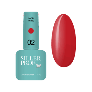 Siller Mob Wife 02 - червен гел лак 8 мл