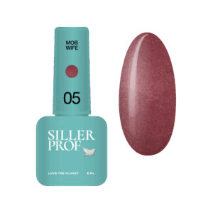 Siller Mob Wife 05 - винено червен гел лак с брокат 8 мл