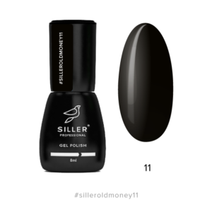 Siller Old Money 11 - черен гел лак 8 мл