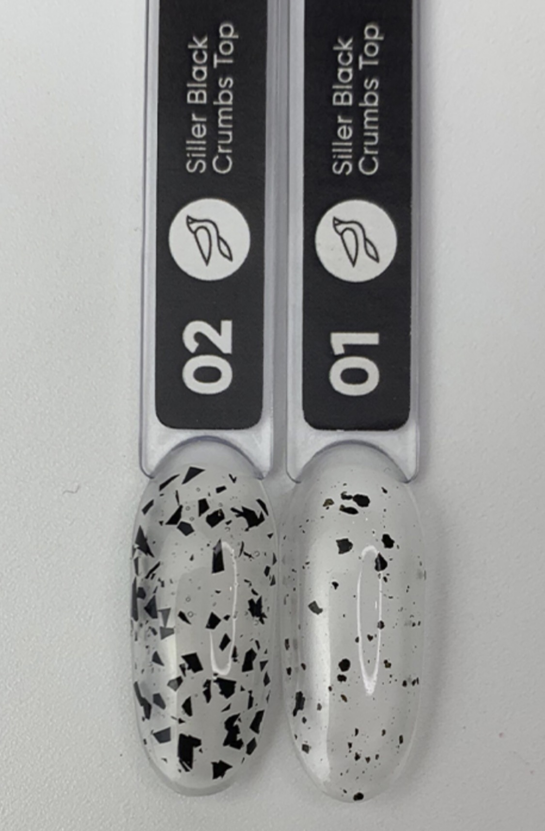 Siller Top Black Crumbs - 02- 8 мл - топ с черни частици - Image 2