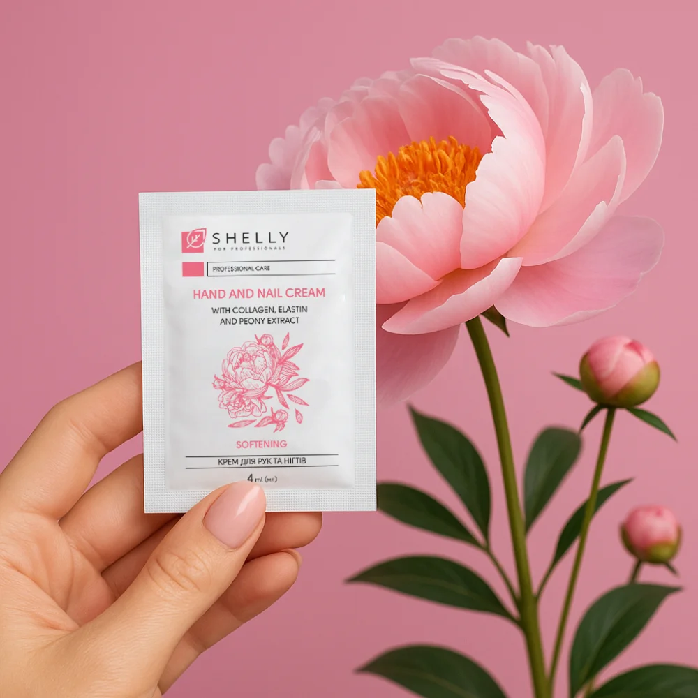 Крем за ръце и нокти Shelly с колаген, еластин и екстракт от божур 4 мл