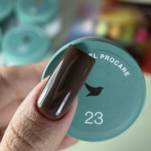 Siller Gel Procare 23 кафяв 15 мл – професионален изграждащ гел за здрави и устойчиви нокти, подходящ за изграждане, удължаване и оформяне.