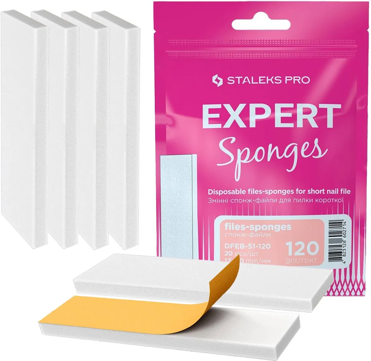 Staleks Пили-за полиране за еднократна употреба за къса пила за нокти EXPERT 51 120 grit (20 бр.) - Image 4