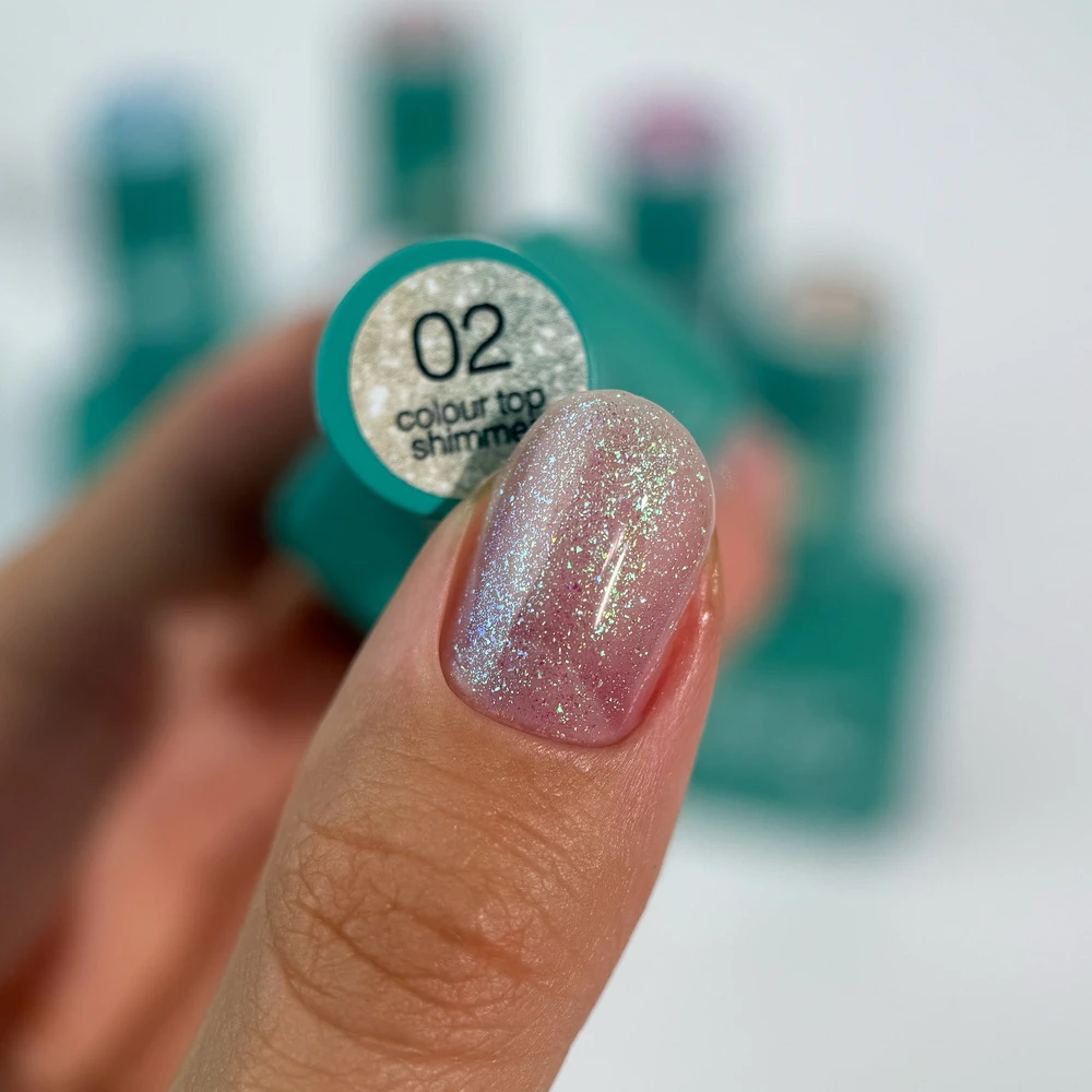 Siller Color Top Shimmer 02 -Топ с частици - 8 мл - Image 4