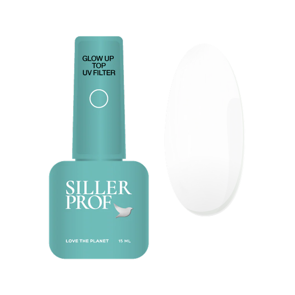 Siller Top Glow UP UV filter - Топ лак безлепкав слой с УВ защита-8мл,15мл,30 мл