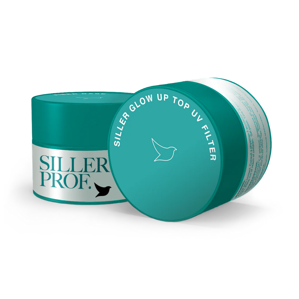 Siller Top Glow UP UV filter - Топ лак безлепкав слой с УВ защита-8мл,15мл,30 мл - Image 2