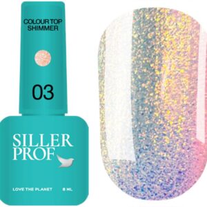 Siller Color Top Shimmer 03 -Топ с частици - 8 мл
