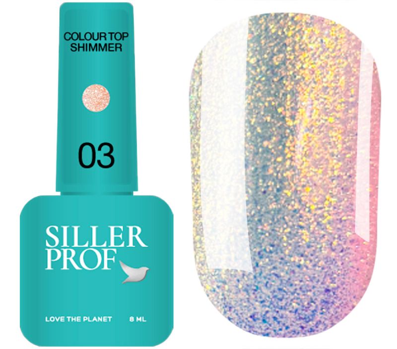 Siller Color Top Shimmer 03 -Топ с частици - 8 мл