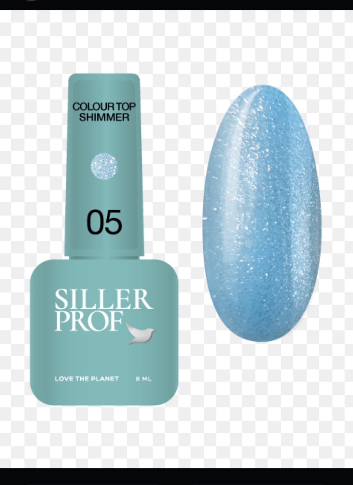 Siller Color Top Shimmer 05 -Топ с частици - 8 мл