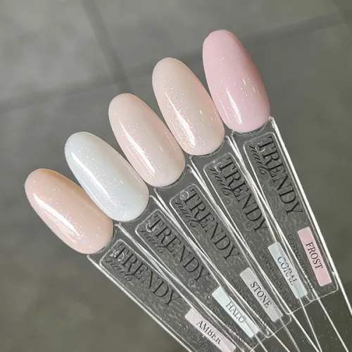 Trendynails Цветна база- Coral - база с частици-15 мл - Image 4