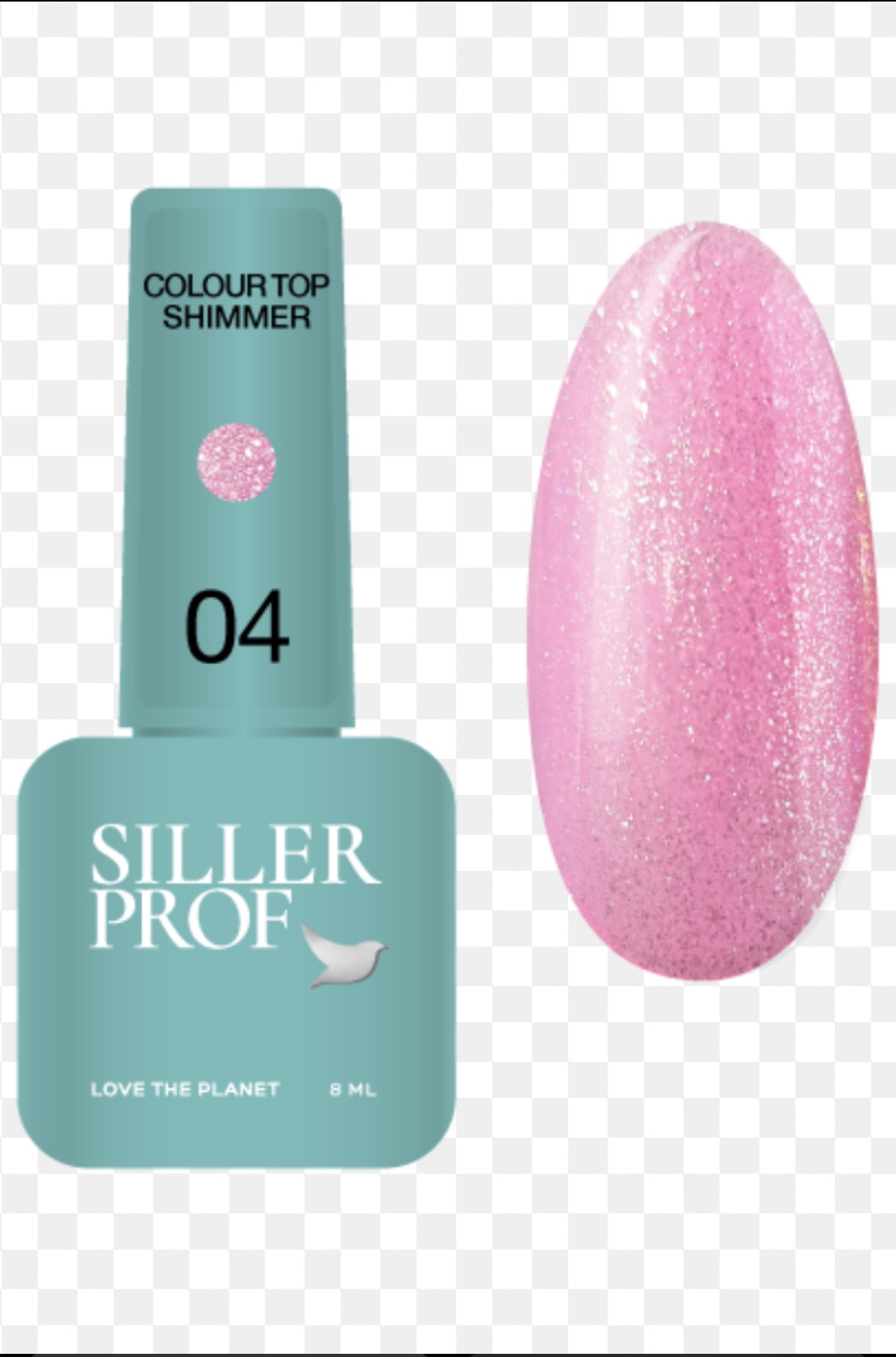 Siller Color Top Shimmer 04 -Топ с частици - 8 мл
