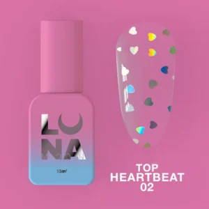 LUNA топ лак частици - сърца