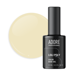ADORE Loli Poly Base - Цветна база 15мл № 08 – светло жълто.