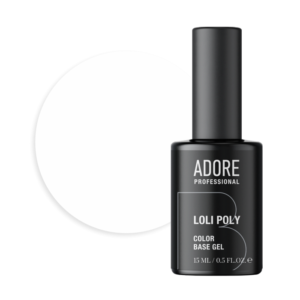 ADORE Loli Poly Base - Цветна база 15мл № 09 – бяла.