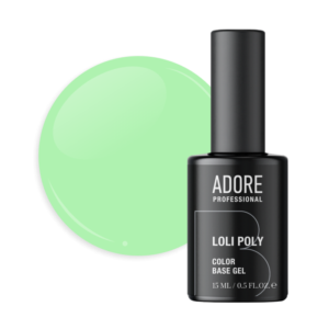 ADORE Loli Poly Base - Цветна база 15мл № 10 – светло зелено