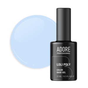 ADORE Loli Poly Base - Цветна база 15мл № 13 - сиво-синя