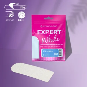 STALEKS EXPERT 10 Самозалепващи се пили за педикюр, грид 80 (30 бр.)