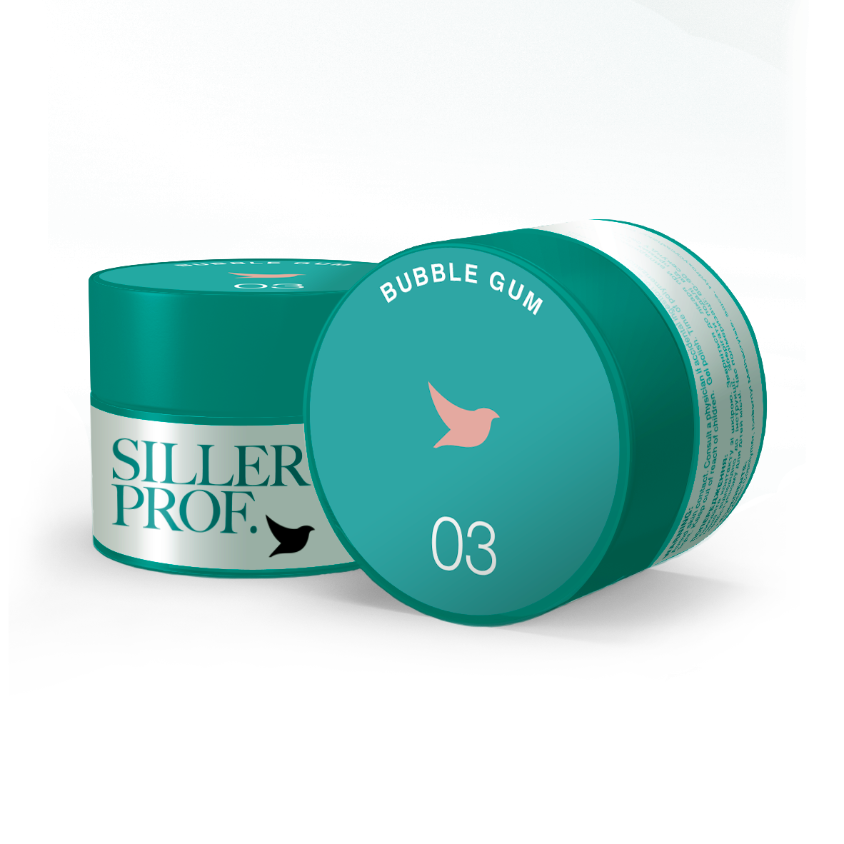 Siller Bubble Gum 02-гел дъвка бял-15 мл