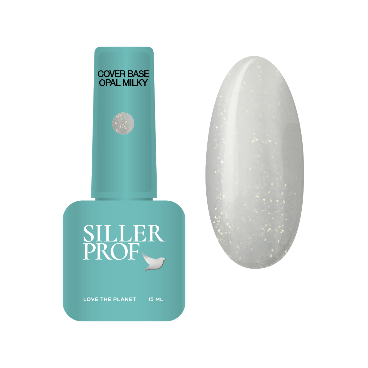 Siller Base Opal Milk-млечнобяла с частици-8мл/15мл