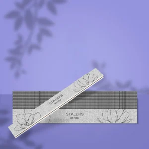 STALEKS EXPERT 20 Права минерална пила за нокти, 80/80 грит (25 бр.)