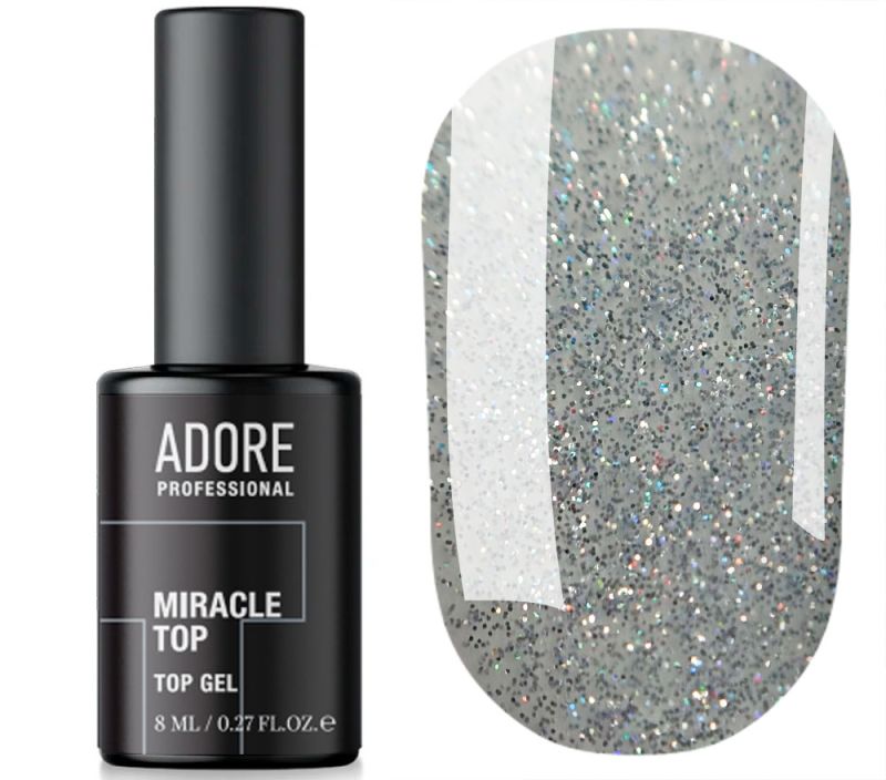 ADORE Miracle Top-топ с частици-№01, 8 мл