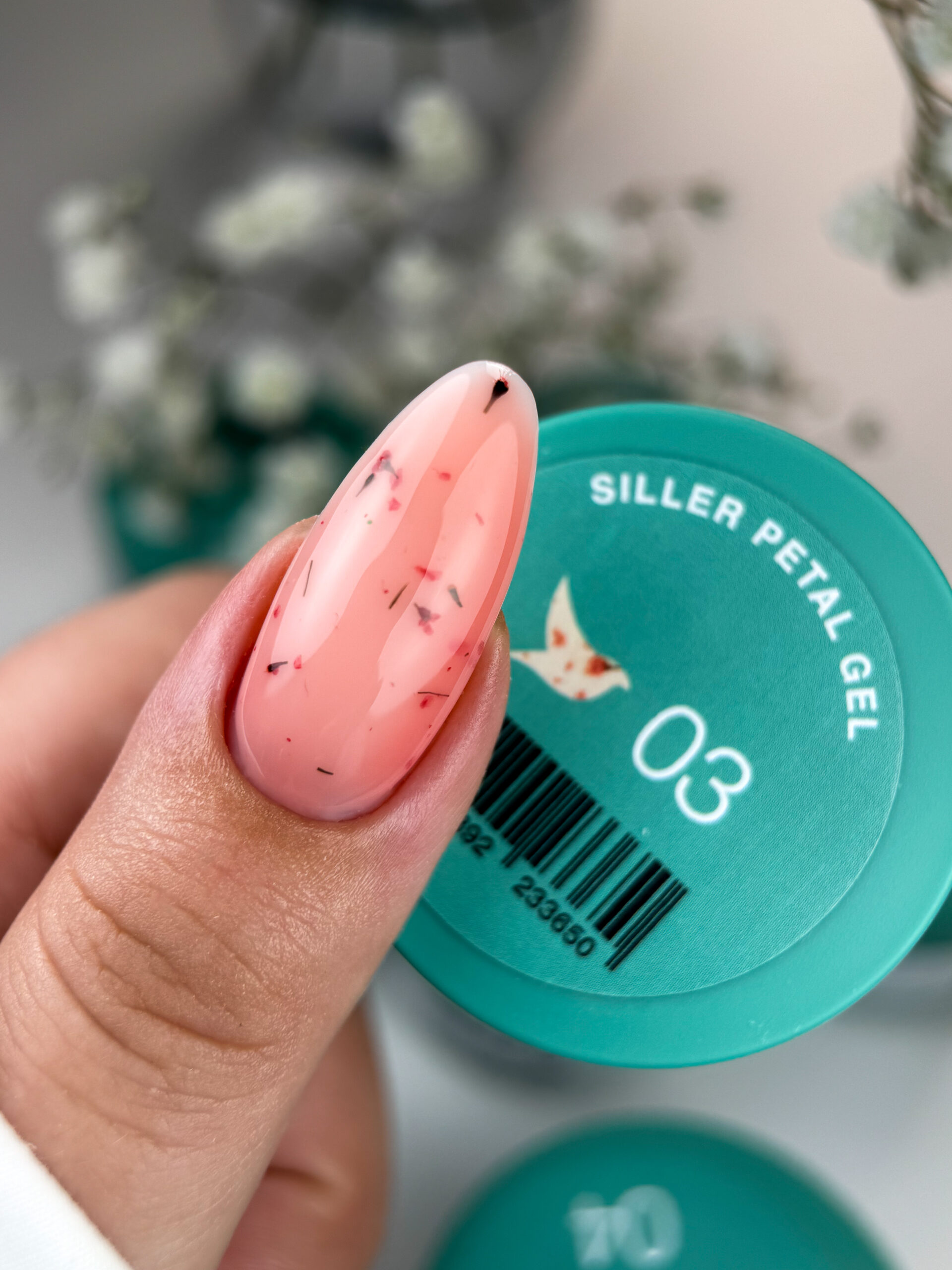 Siller Petal Gel 03 - Гел за изграждане с цветя 15мл