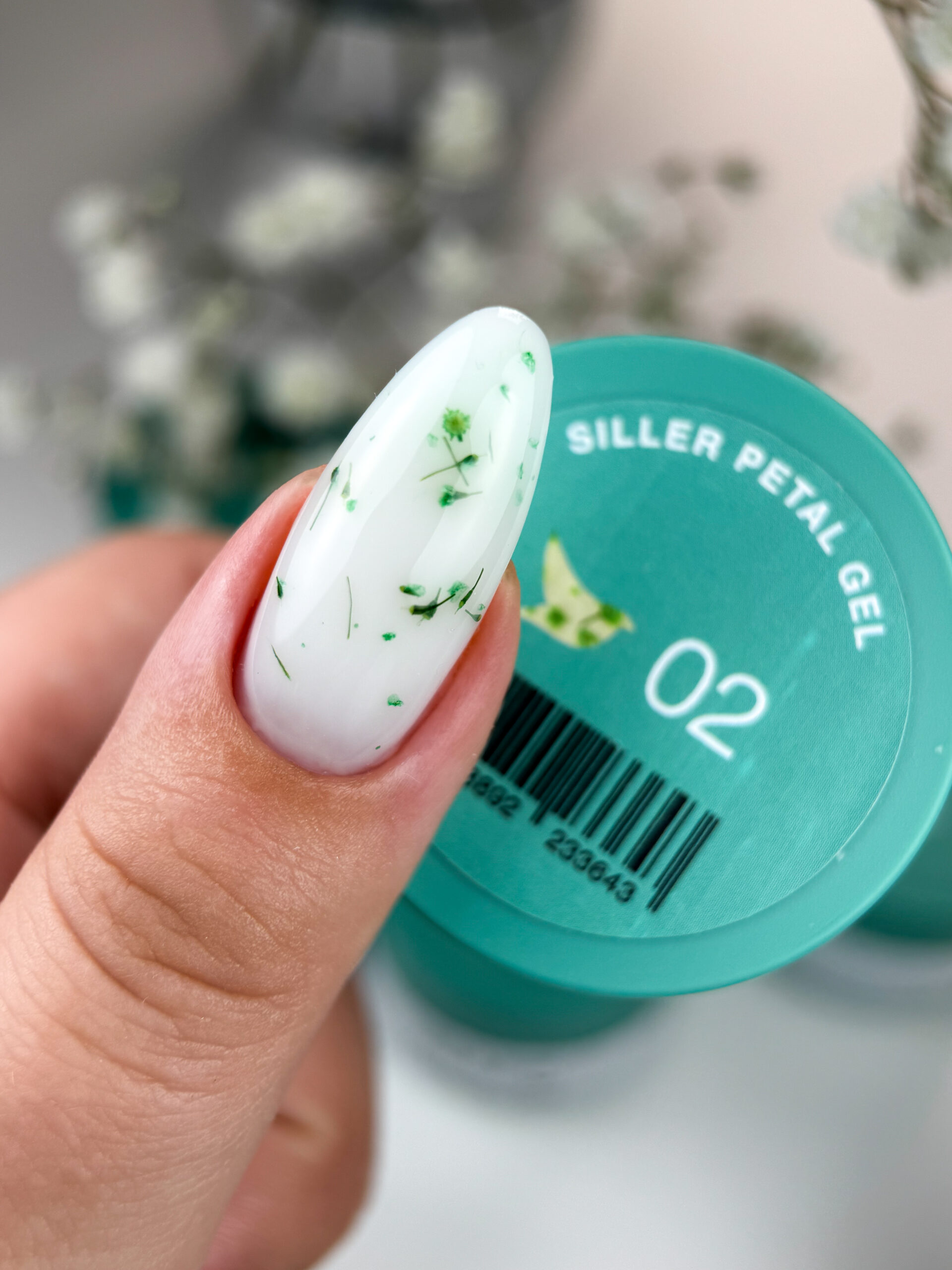 Siller Petal Gel 02 - Гел за изграждане с цветя 15мл