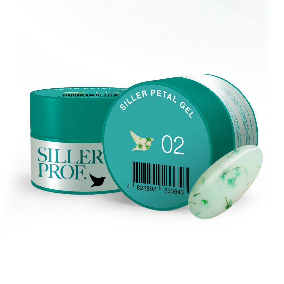 Siller Petal Gel 02 - Гел за изграждане с цветя 15мл - Image 4