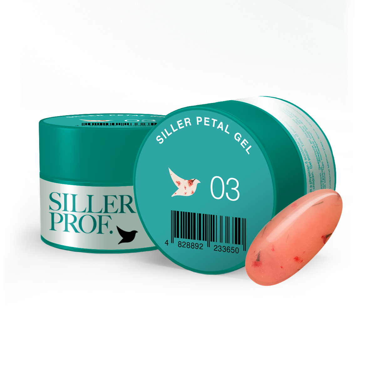 Siller Petal Gel 03 - Гел за изграждане с цветя 15мл - Image 2