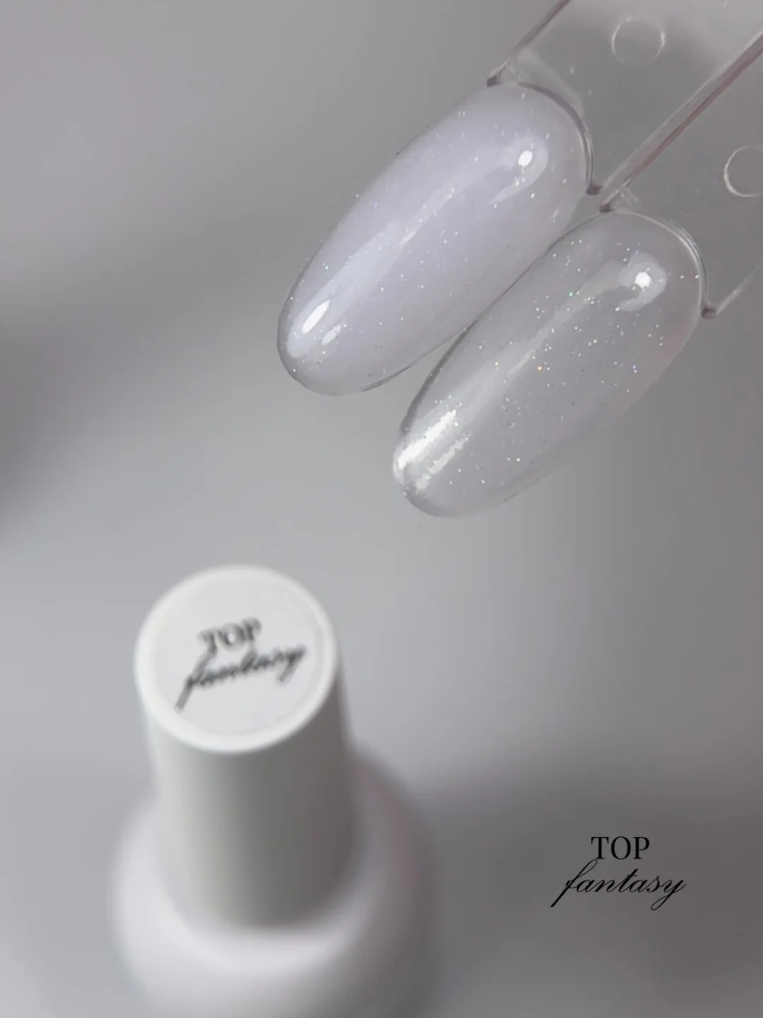 Trendynails Top Fantasy-Топ млечно бяло с частици-15мл - Image 2