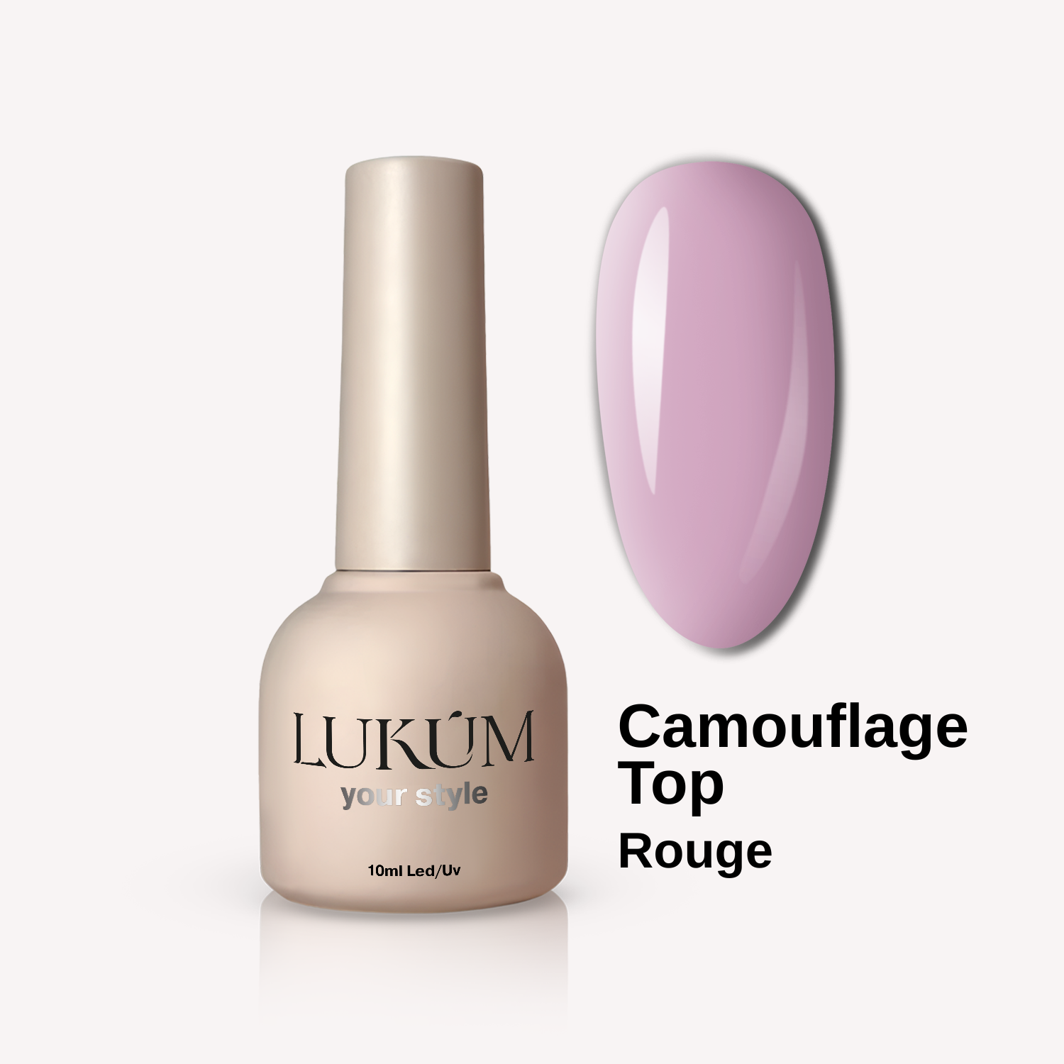 LUKUM Cover Top – Цветен топ наситено розов ,10 мл