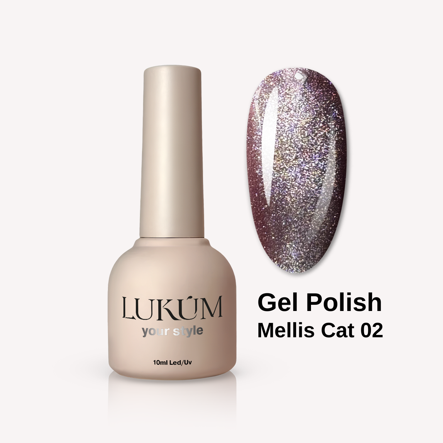 LUKUM Mellis Cat Eye Gel Polish – Гел лак котешко око 01,10 мл