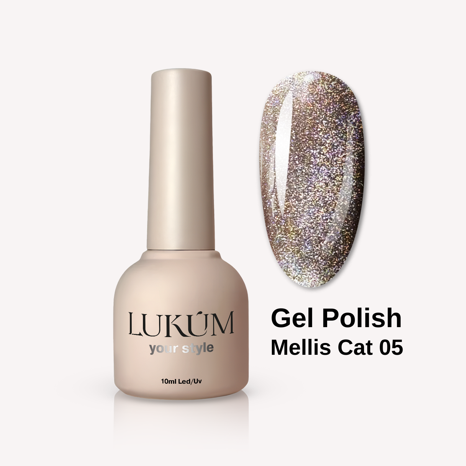 LUKUM Mellis Cat Eye Gel Polish – Гел лак котешко око 01,10 мл