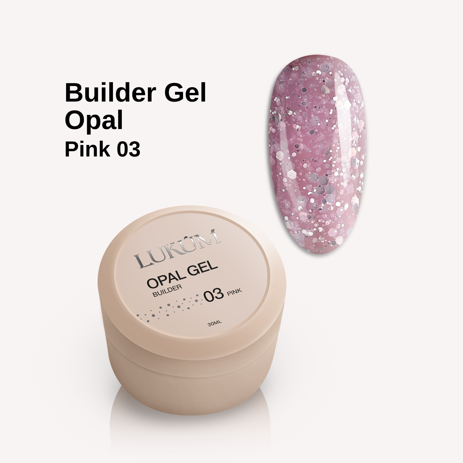 LUKUM Opal Builder Gel – Гел за изграждане 01-15мл